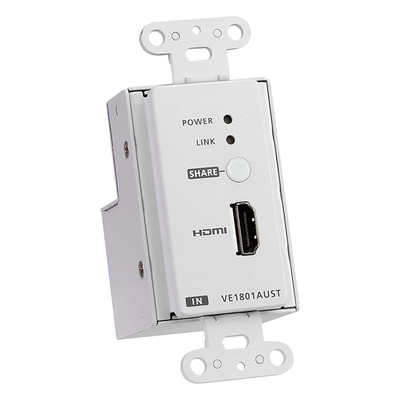 Transmisor HDMI / 4K 60Hz 4:2:0 / HDBaseT-Lite 40m / PoH / Placa de pared US / 131 pies | SIERRA STORE