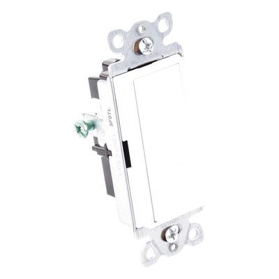 Apagador de Pared Unipolar / 15 A / 120/277 V / Paleta Decoradora / Cargas Generales y Motores / Acabado Brillante | SIERRA STORE