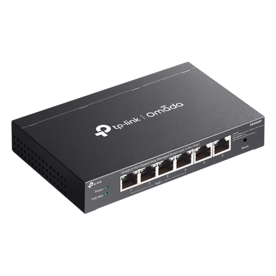 Switch Gigabit / 6 Puertos / 4 PoE+ 65W / Gestión Cloud SDN / Fanless / Alcance PoE 250 m (820.2 ft) / QoS y VLAN | SIERRA STORE