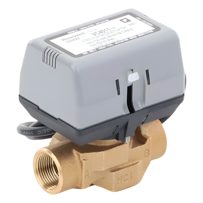 Válvula Motorizada de 2 Vías / Actuador Integrado / Conexión BSPT 3/4" / Control On/Off / 100-130 VCA / Flujo Bidireccional | SIERRA STORE