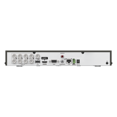 DVR Pentahíbrido / 12 Canales Totales / 8 TURBOHD + 4 IP / 5 Megapixel Lite / Audio Bidireccional Coaxitron / Reconocimiento Facial / | SIERRA STORE