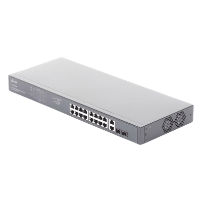 Switch PoE / 16 Puertos Gigabit / 2 SFP / 2 Combo / 250W PoE / 36 Gbps / Rackmount | SIERRA STORE