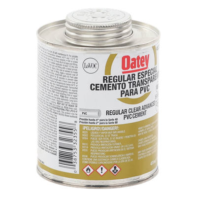 Pegamento / Cemento Claro / 473 ml / Tubo Conduit PVC Pesado / Baja Emisión VOC / Curación Rápida | SIERRA STORE