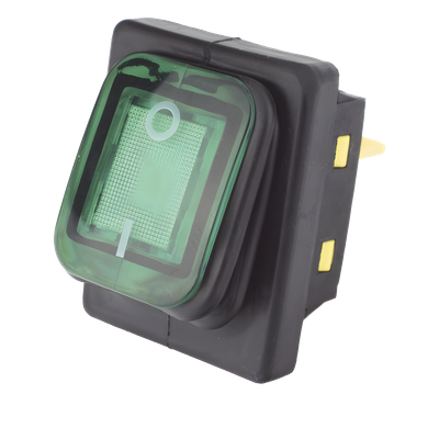 ACCESSPRO APB-03121-G - Interruptor Industrial / LED Verde / IP65 / NO-COM-NC / -40°C a 125°C / 30A / 38 x 28 x 29.5 mm | SIERRA STORE