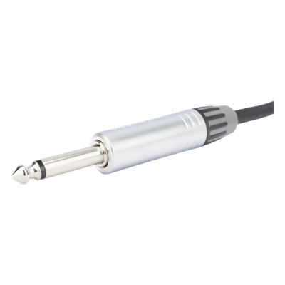 Cable de Audio / Conectores 1/4 in Mono / Triple Blindaje / Cobre Puro / 3 m (9.8 ft) / Carcasa Cromada | SIERRA STORE