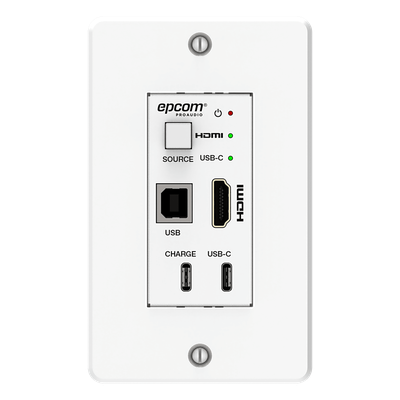 Extensor HDBaseT / 4K@60Hz / 100 m (328 ft) Cat6/6a/7 / Conmutador 2x1 HDMI/USB-C / KVM / PoE | SIERRA STORE