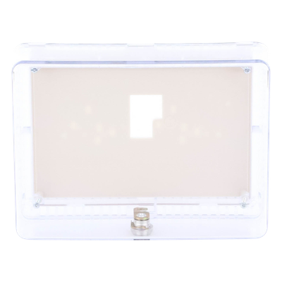 Guarda Antimanipulación para Termostato / Policarbonato Transparente / Montaje Vertical u Horizontal / Cerradura con Llave / Tamaño | SIERRA STORE