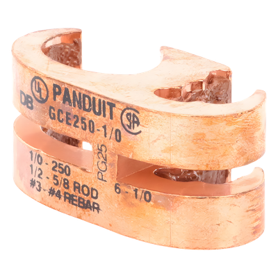 PANDUIT GCE250-1/0-Q - Conector de Conexión a Tierra tipo E / Conductor 1/0 AWG STR – 250 KCMIL MAIN / 6 AWG SOL – 1/0 AWG STR TAP / | SIERRA STORE