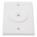 LINKEDPRO BY EPCOM LP-FP-GROM - Placa de Pared / Orificio con Grommet / Montaje Vertical / ABS Blanco | SIERRA STORE