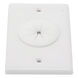 LINKEDPRO BY EPCOM LP-FP-GROM - Placa de Pared / Orificio con Grommet / Montaje Vertical / ABS Blanco | SIERRA STORE