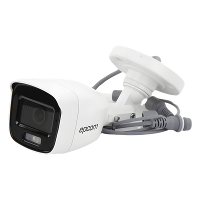 Cámara Bala TURBOHD / 2 Megapixel / Color 24/7 / Luz Blanca 20 m (65.6 ft) / Micrófono Integrado / IP66 / Metal | SIERRA STORE