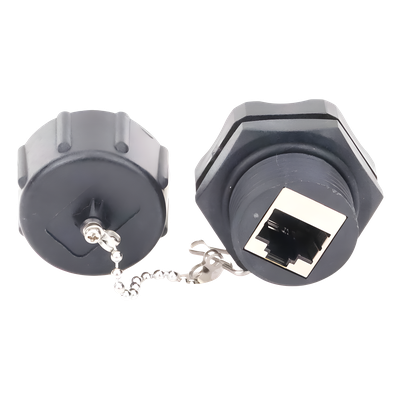 LINKEDPRO BY EPCOM LP-C6WP-CP - Acoplador Industrial / Cat 6 Blindado / IP67 Waterproof / -10°C a 60°C / 750 Ciclos / 50μm Oro | SIERRA STORE