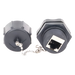 LINKEDPRO BY EPCOM LP-C6WP-CP - Acoplador Industrial / Cat 6 Blindado / IP67 Waterproof / -10°C a 60°C / 750 Ciclos / 50μm Oro | SIERRA STORE