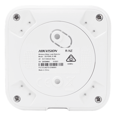 HIKVISION DS-PDWL-E-WB - Detector de Fugas de Agua Inalámbrico / Sensor Interno y Externo por Cable / Cifrado AES-128 / Batería 3 Años | SIERRA STORE