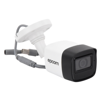 Cámara Bala TURBOHD / 5 Megapixel / Gran Angular 85.5° / Lente 2.8 mm / IR EXIR 30 m (98.4 ft) / IP67 / 4 Tecnologías / Audio por | SIERRA STORE