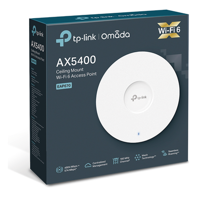 Punto de Acceso Wi-Fi 6 / AX5400 / MU-MIMO 4x4 / Puerto 2.5 Gbps / PoE+ / Montaje Techo/Pared | SIERRA STORE