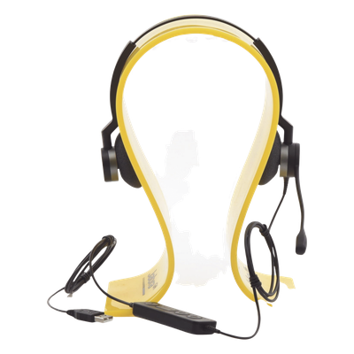 Auriculares USB / Diadema Binaural / Cancelación de Ruido / PeakStop 118 dB / Brazo FreeSpin 360° / Cable Reforzado | SIERRA STORE
