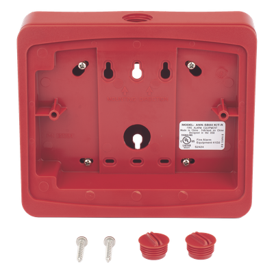 Caja de Montaje en Superficie / Para Anunciador Remoto / Ángulo 15° / Entradas 1/2 in NPT / Color Rojo | SIERRA STORE