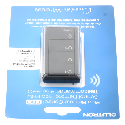 Control Inalámbrico de 4 Botones / 2 Grupos de Luces / RF 431-437 MHz / Alcance 18 m (59 ft) Línea de Vista / Batería 10 Años / | SIERRA STORE