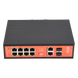 Switch PoE Industrial / 8 Puertos Gigabit + 2 SFP Combo / Extensión 250 m (820 ft) / PoE 300W / Protección 6 kV / -40°C a 80°C / | SIERRA STORE