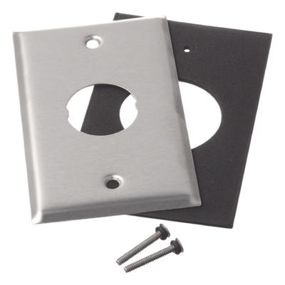 PANDUIT IAEFP1 - Placa de Pared Industrial / 1 Puerto / Acero Inoxidable / Montaje Vertical / Superficie Plana | SIERRA STORE