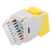 SIEMON U5-K05NS - Jack Keystone / Cat5e UTP / Impacto 110 / T568A-B / -10 a 60°C / Amarillo | SIERRA STORE