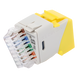 SIEMON U5-K05NS - Jack Keystone / Cat5e UTP / Impacto 110 / T568A-B / -10 a 60°C / Amarillo | SIERRA STORE