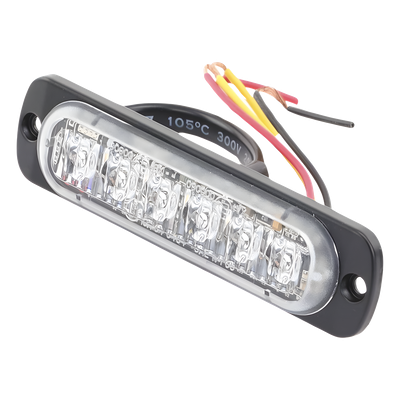 Luz Auxiliar LED / 6 LED Alta Potencia / Perfil Bajo 9 mm / SAE Clase 1 / ECE R65 / IPX7 / Sincronización 15 Unidades | SIERRA STORE