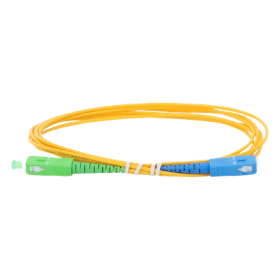 LINKEDPRO BY EPCOM LPSM2SCASCUS2 - Jumper de Fibra Óptica / Monomodo OS2 G.652D / SC/APC-SC/UPC / Simplex / 2m (6.56 ft) / Forro PVC | SIERRA STORE
