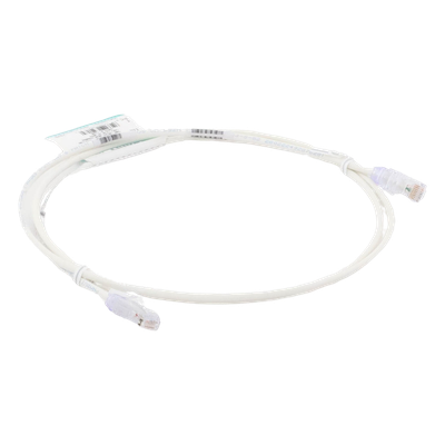 PANDUIT UTP28SP5 - Cable de Parcheo Cat6 UTP / 28AWG Diámetro Reducido / 1.52 m (5 Pies) / PoE++ / LSZH-CM / Blanco Mate | SIERRA STORE