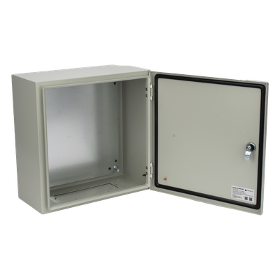 Gabinete IP66 / Acero IK10 / 400x400x200 mm / 15.7x15.7x7.9 in / Placa Trasera Galvanizada / Cerradura con Llave | SIERRA STORE