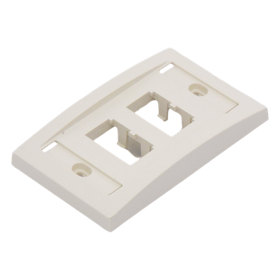 PANDUIT CFPE4IWY - Placa de Pared Vertical / 4 Puertos Mini-Com / 69.8 x 114.3 mm / 2.75 x 4.5 pulg / Blanco Mate | SIERRA STORE