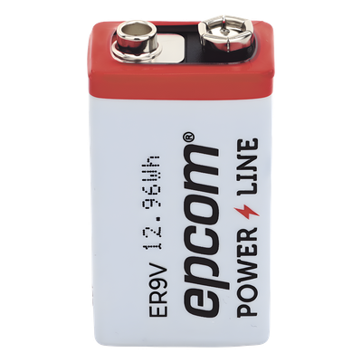 Batería de Litio 9V / 1200 mAh / Cloruro de Tionilo / No Recargable / Operación -60°C a +85°C / Acero Inoxidable | SIERRA STORE