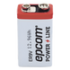 Batería de Litio 9V / 1200 mAh / Cloruro de Tionilo / No Recargable / Operación -60°C a +85°C / Acero Inoxidable | SIERRA STORE