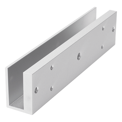 ACCESSPRO BU600LED - Montaje para puerta de vidrio / 180x40x28 mm / Vidrio 8-15 mm / 0.32 kg / Diseño en U | SIERRA STORE