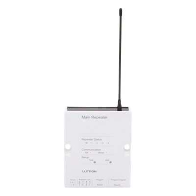 Repetidor principal RadioRA 2 / 434 MHz / alcance RF 9 m (cubre 232 m²) / Ethernet, RS232 y RS485 / reloj astronómico / hasta 100 | SIERRA STORE