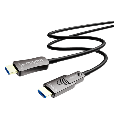 Cable HDMI Óptico Activo / 4K Real / 15 m (49.2 ft) / 18 Gbps / 4K@60Hz 4:4:4 / HDMI 2.0b / HDCP 2.2 / HDR / ARC / Conector RX | SIERRA STORE