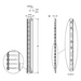 Organizador Vertical de Cables / 45 UR / 2 m (6.6 ft) / 726 Cables / RAL 9005 / Dedos 1.75 pulg / 95x208 mm | SIERRA STORE