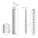 Organizador Vertical de Cables / 45 UR / 2 m (6.6 ft) / 726 Cables / RAL 9005 / Dedos 1.75 pulg / 95x208 mm | SIERRA STORE
