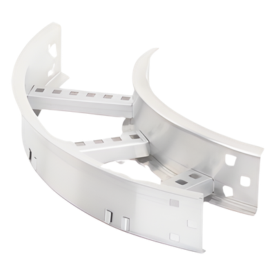 Curva Horizontal de Aluminio / Perfil Z / Peralte 3 1/4" / Ancho 6" / Radio 8" / 90° / Incluye Tornillería | SIERRA STORE