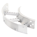 Curva Horizontal de Aluminio / Perfil Z / Peralte 3 1/4" / Ancho 6" / Radio 8" / 90° / Incluye Tornillería | SIERRA STORE