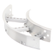 Curva Horizontal de Aluminio / Perfil Z / Peralte 3 1/4" / Ancho 6" / Radio 8" / 90° / Incluye Tornillería | SIERRA STORE