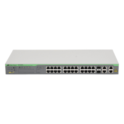 WebSmart Switch, 24 puertos PoE+ 10/100 Mbps + 2 puertos 10/100/1000 Mbps + 2 SFP Gigabit Combo, 193 W | SIERRA STORE