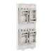 Placa Plana de Voz y Datos con Guardapolvo / 4 Puertos Keystone / Color Blanco / 108 x 52 mm / 5 mm Profundidad / Compatible Cajas | SIERRA STORE