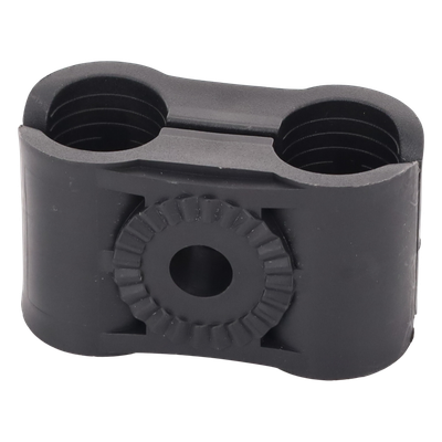 Sujetador Plástico para Cable Coaxial / Doble Fijación / 5/8" / Varilla Roscada 3/8" o M10 / ISO 9001:2015 y RoHS | SIERRA STORE