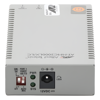 Convertidor de medios / Gigabit Ethernet a fibra óptica / LC monomodo / 10 km / TAA / 10/100/1000 Mbps | SIERRA STORE