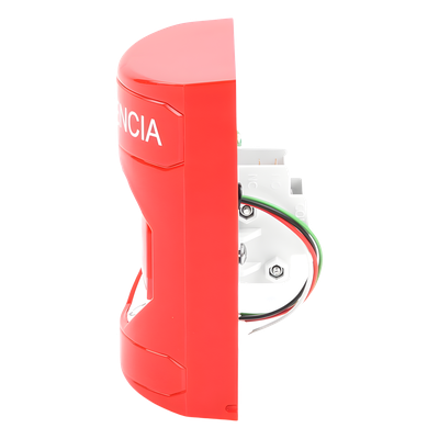 Botón de Emergencia / Acción Mantenida / Girar para Restablecer / LED Multicolor / Texto Español / ADA / Anti-Vandálico | SIERRA STORE