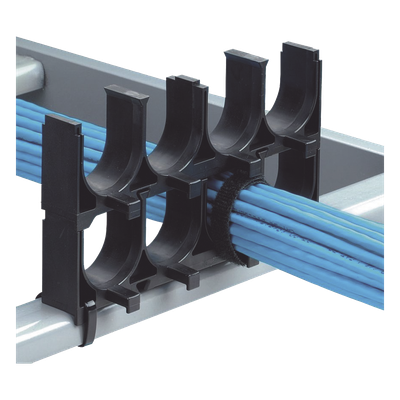 PANDUIT CRS4-125-X - Espaciador de Cables / 4 Espacios / 31.8 mm (1.25 in) / Nylon 6.6 FR / Apilable / Negro | SIERRA STORE