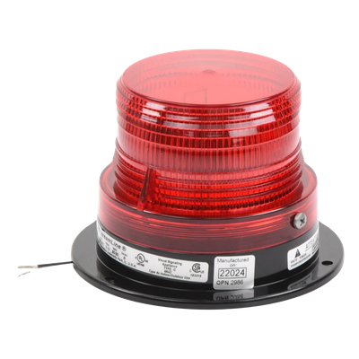 Estrobo Compacto / 120 Vca / 175,000 Candelas / 3-5/8 pulg (92 mm) / Rojo / Resistente a Vibraciones | SIERRA STORE