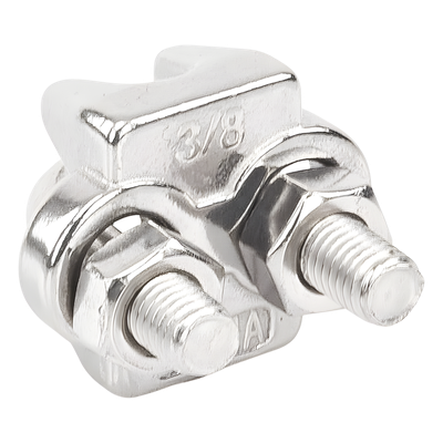 Nudo Perro Abrazadera / Acero Inoxidable / Cable 3/8" / Carga Pesada / Torre y Mástil | SIERRA STORE